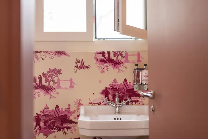 original english bathrooms - with Timorous Beasties wallpaper