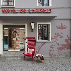 Eingangsbereich Hotel in Brig