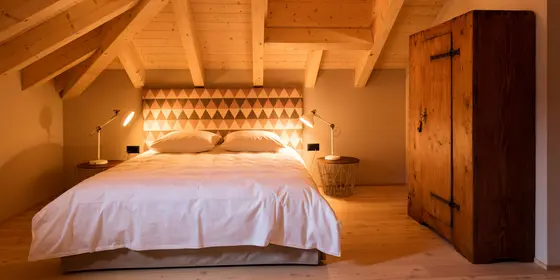 Schlafzimmer Hotel in Brig